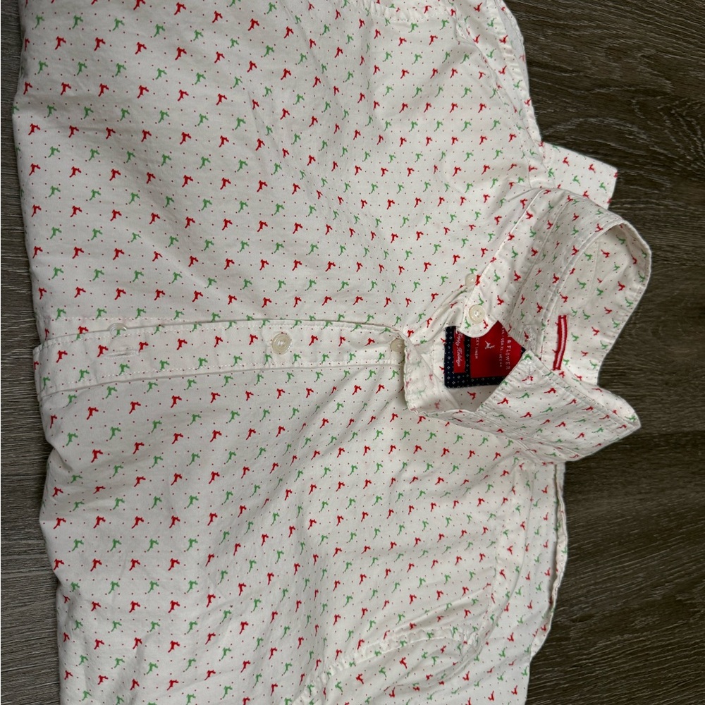 Denim & Flower XL Button down Christmas theme dress shirt